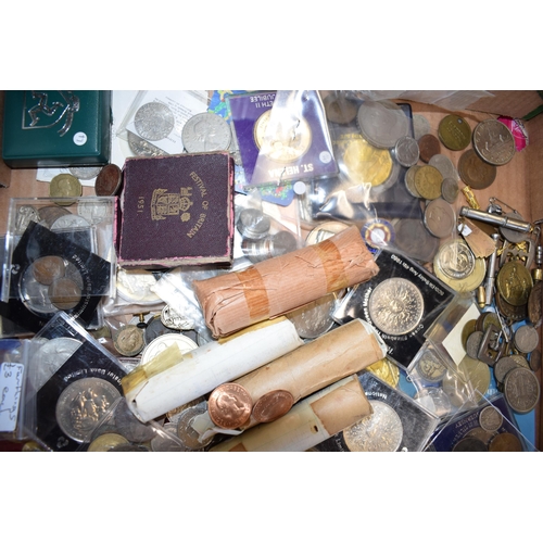 498 - A large collection of UK and foreign currency and coins to include commemorative coins, rolls of unc... 