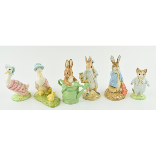 65 - Boxed Beswick Beatrix Potter figures to include gold backstamp Tom Kitten and Jemima Puddleduck, Pet... 