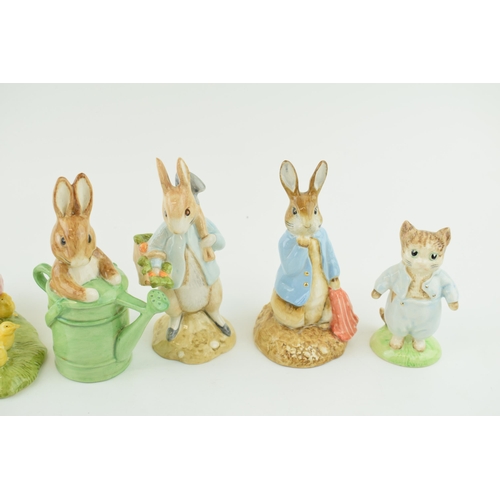 65 - Boxed Beswick Beatrix Potter figures to include gold backstamp Tom Kitten and Jemima Puddleduck, Pet... 