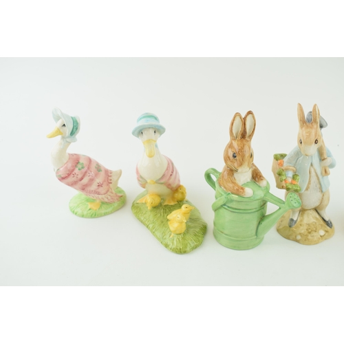 65 - Boxed Beswick Beatrix Potter figures to include gold backstamp Tom Kitten and Jemima Puddleduck, Pet... 