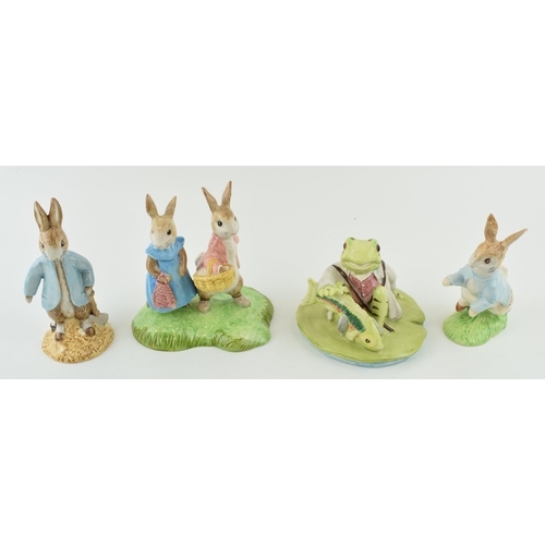 66 - Boxed Beswick Beatrix Potter figures to include Peter Rabbit (Gold), Peter Rabbit Digging, Flopsy & ... 