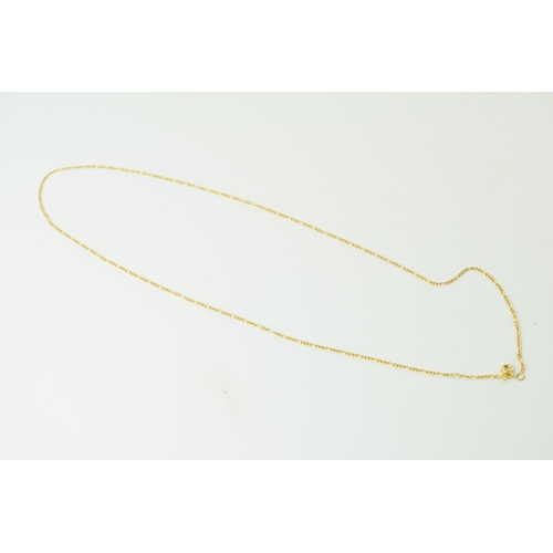 578 - 18ct gold chain, 71cm long, 6.4g.