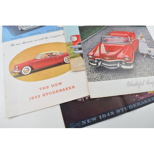 365 - A collection of vintage American motor car advertising / sales brochures to include '1948 Studerbake... 