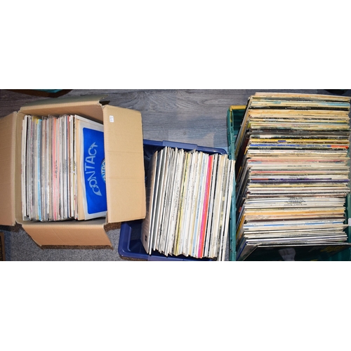 368 - A large collection of vinyl album records including Tammy wynette, Peggy Lee, Dolly Parton etc in th... 