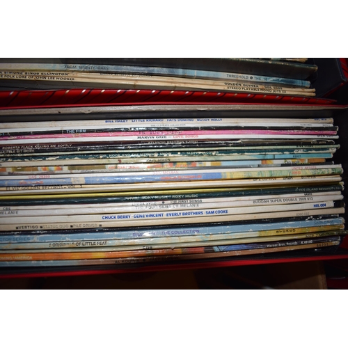 369 - A large collection of vinyl albums including records by Pink Floyd, jimi Hendrix, roxy music etc