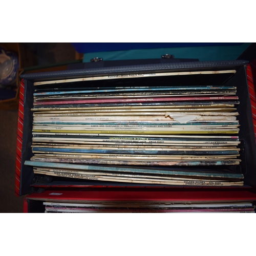 369 - A large collection of vinyl albums including records by Pink Floyd, jimi Hendrix, roxy music etc