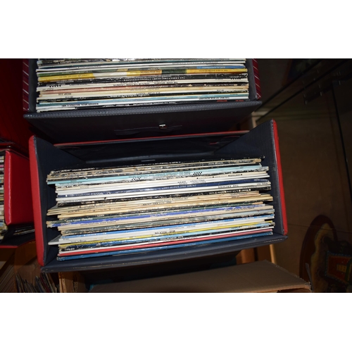 369 - A large collection of vinyl albums including records by Pink Floyd, jimi Hendrix, roxy music etc