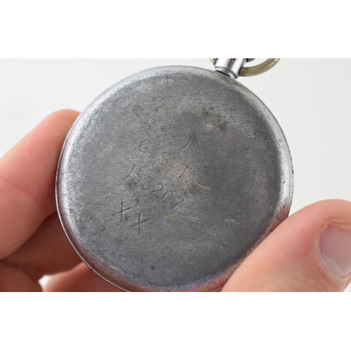 481 - Military pocket watch, Orator Watch Co Precision,  broad arrow to rear, inscribed 'G S T P 153207 XX... 