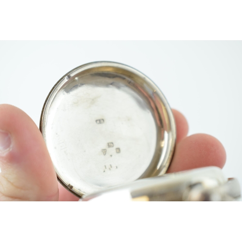 488 - Hallmarked silver 'Express English Lever' J G Graves pocket watch, in plated pair case, with a silve... 