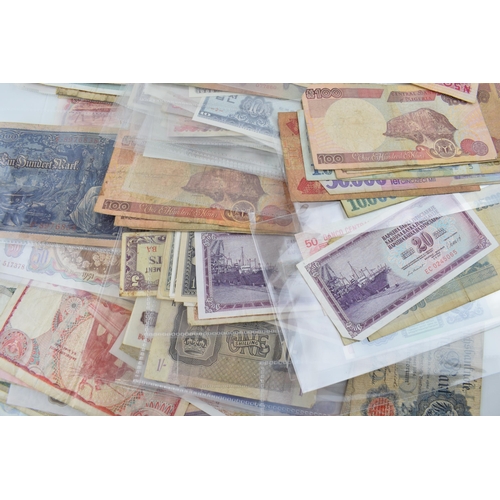 507 - A large and varied collection of world / foreign bank notes to include Germany, Romania, Suriname, N... 