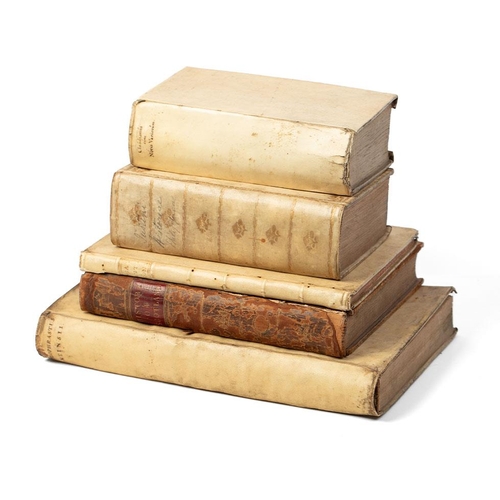 88 - A Collection of c17th and c18th Vellum and Leather bound Antiquarian Philosophy Books to include The... 