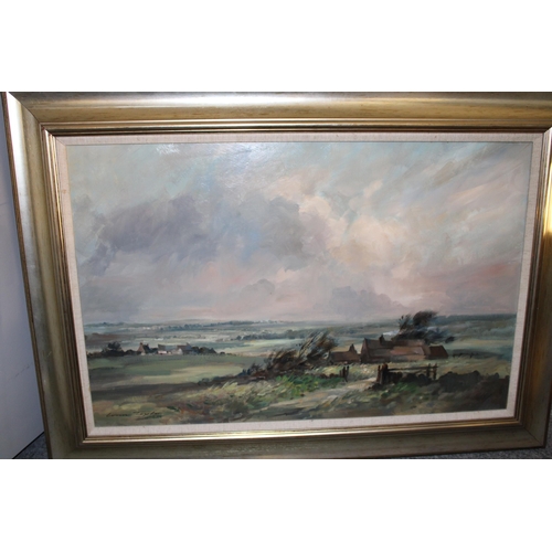 112 - Ivan Taylor (1946- ) An Original Signed Oil On Canvas Painting Entitled 'Moorland View Near Flash Vi... 