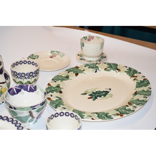 146 - Emma Bridgewater Pottery to include a Tiny Thistle plate, a Morning Glory figs old bowls, Bedales Be... 