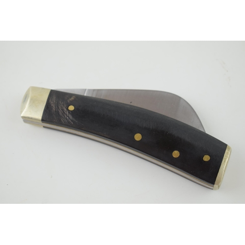 31 - An A Wright & Son Ltd, Sheffield flat cap bone handle pruner folding pocket pruning knife