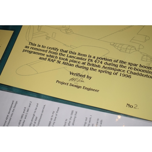 55 - The Lancaster Bomber: Battle of Britain Memorial Flight Avro Lancaster PA 474 Spar Boom & Radius Arm... 