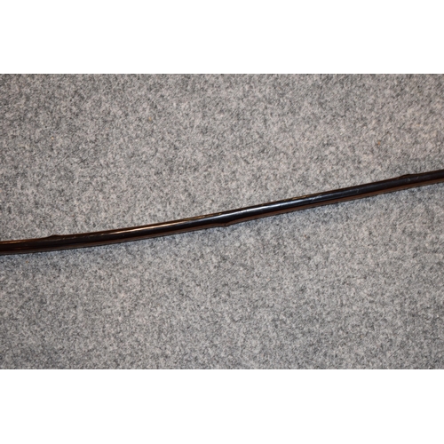 66 - c19th Japanese Samurai Yumi bow for Kyudo art archery constructed of lacquered bamboo embellished wi... 