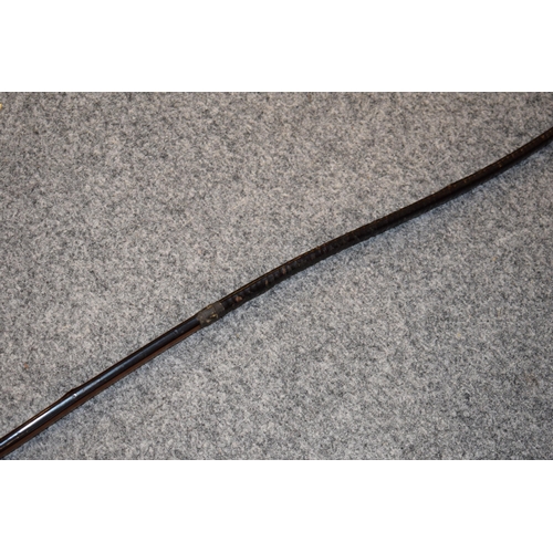 66 - c19th Japanese Samurai Yumi bow for Kyudo art archery constructed of lacquered bamboo embellished wi... 