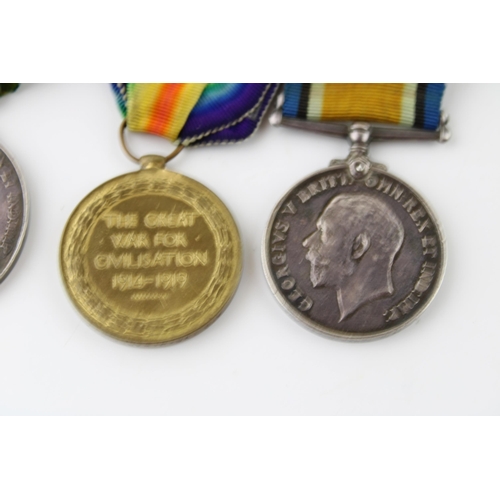 70 - Set of four WWI medals to include the 1914-15 Star, Great War medal, Territoiral Force Efficiency me... 