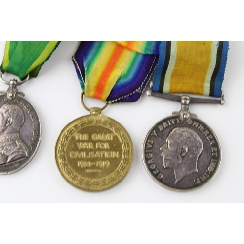 70 - Set of four WWI medals to include the 1914-15 Star, Great War medal, Territoiral Force Efficiency me... 