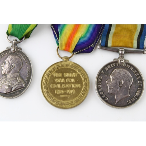 70 - Set of four WWI medals to include the 1914-15 Star, Great War medal, Territoiral Force Efficiency me... 