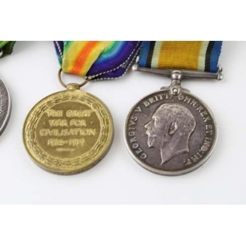 70 - Set of four WWI medals to include the 1914-15 Star, Great War medal, Territoiral Force Efficiency me... 