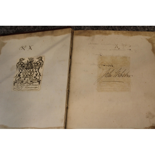 88 - A Collection of c17th and c18th Vellum and Leather bound Antiquarian Philosophy Books to include The... 