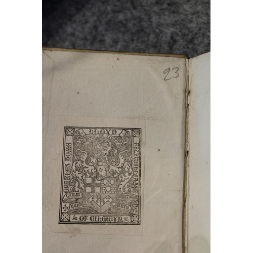 88 - A Collection of c17th and c18th Vellum and Leather bound Antiquarian Philosophy Books to include The... 