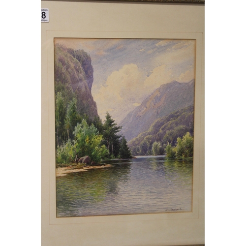 118 - William Frederick Paskell, Massachusetts, 1866-1951. Mountain lake. Signed lower right 