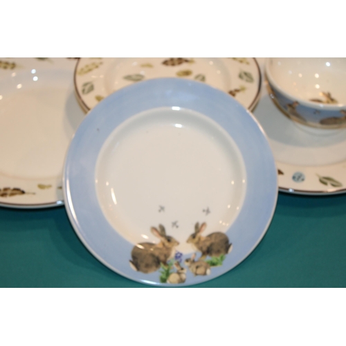 148 - Emma Bridgewater Pottery to include an Egg & Feather six pint jug (handle af), plates and mugs, a Bl... 