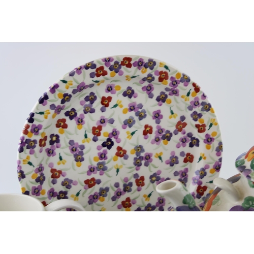 149 - Emma Bridgewater Pottery to include a Purple Pansy gallon teapot, a rare sample 3 pint jug in Blackb... 