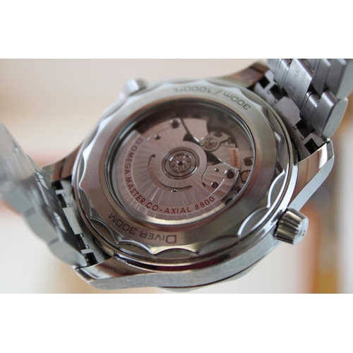 235 - A gentleman`s Omega Seamaster Diver 300 REF 21030422003001Calibre No. 8800 Watch No. 89826766. 2019.... 
