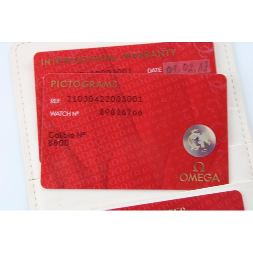 235 - A gentleman`s Omega Seamaster Diver 300 REF 21030422003001Calibre No. 8800 Watch No. 89826766. 2019.... 