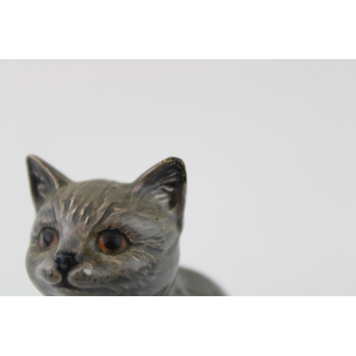 46 - Beswick Cat 1886 in British Blue colourway (left ear af).