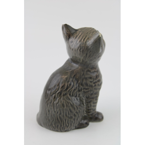 46 - Beswick Cat 1886 in British Blue colourway (left ear af).