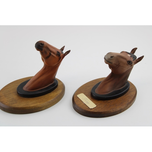 68 - Two Beswick horse head wall plaques to include Troy and other other (2).