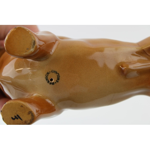 89 - Beswick large dachshund in tan.