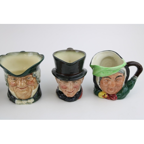 54 - Small Royal Doulton character jugs to include The Postman, Mine Host and others (6).