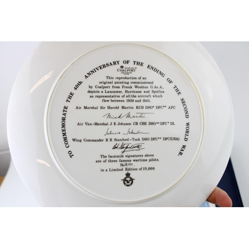 58 - A boxed Coalport collectors plate 'Forty Years of Peace and Freedom' 1945 - 1985 Celebration Collect... 