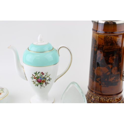 74 - A mixed collection of ceramic items to include Wedgwood 'Rosemary' teapot, Ridgways jug, Wedgwood gr... 