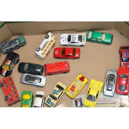 105 - A collection of vintage die cast models to include boxed and play worn examples. (Qty)