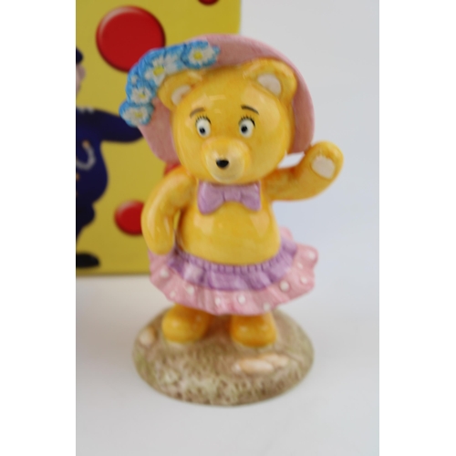 107 - Boxed Royal Worcester 'Noddy' Tessie Bear together with Moments by Coalport 'Free Spirit. (2)