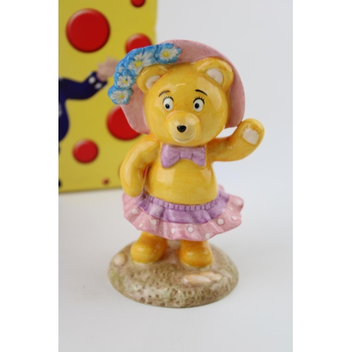 107 - Boxed Royal Worcester 'Noddy' Tessie Bear together with Moments by Coalport 'Free Spirit. (2)