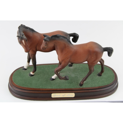 26 - Royal Doulton Horse 'Spirit of Love' together with boxed Royal Doulton glass photo frame set. (2)