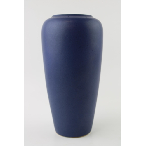 29 - West German Pottery vase 750 25 in matt blue glaze. Height 24cm.