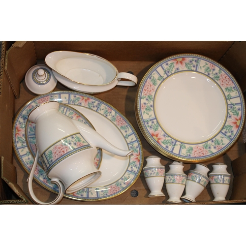 156 - A large quantity of Royal Grafton tea and dinner ware in the 'Sumatra' pattern. (Three trays)