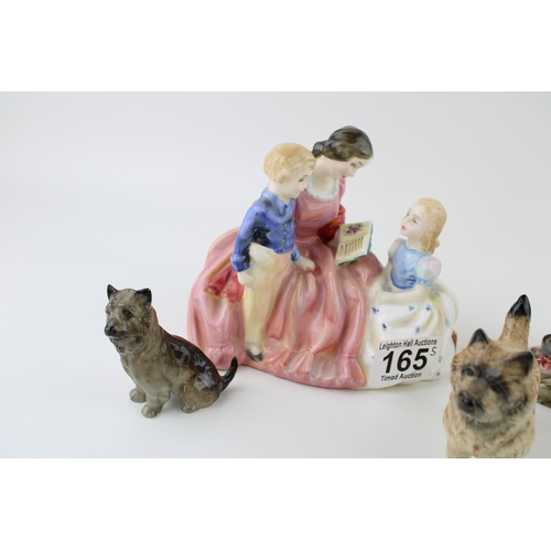 165 - A collection of Royal Doulton figures to include 'The Bedtime Story' HN 2059, 'River Boy' HN 2128 to... 