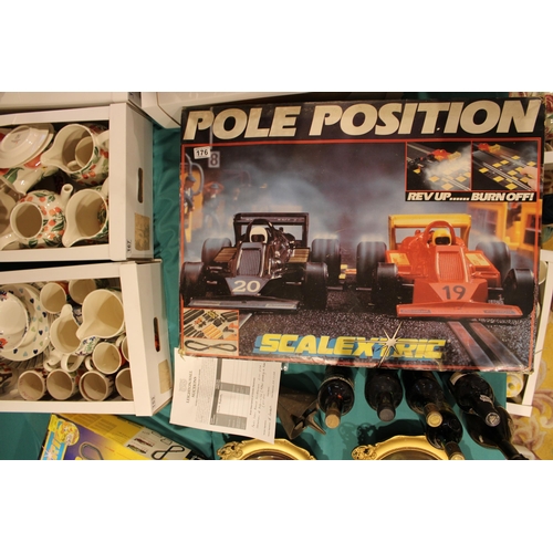 176 - Scalextric Pole Posistion Team Talbot / Team Wolf set. Complete with two cars.