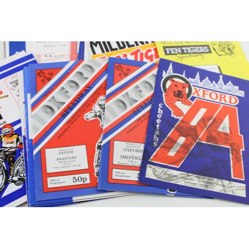 186 - A mixed collection of Speedway Programmes 'Racer's Match Magazine' c1980s Middlesbrough and Ipswich ... 