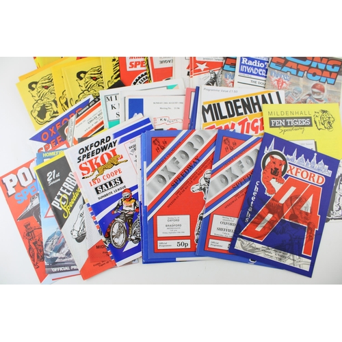 186 - A mixed collection of Speedway Programmes 'Racer's Match Magazine' c1980s Middlesbrough and Ipswich ... 