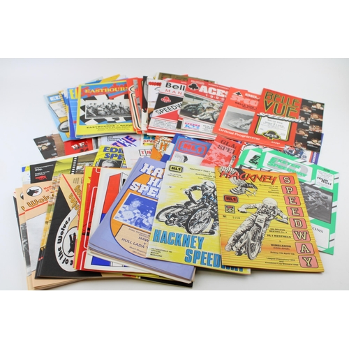 187 - A mixed collection of Speedway Programmes 'Racer's Match Magazine' c1980s Belle Vue and Essex Arena ... 